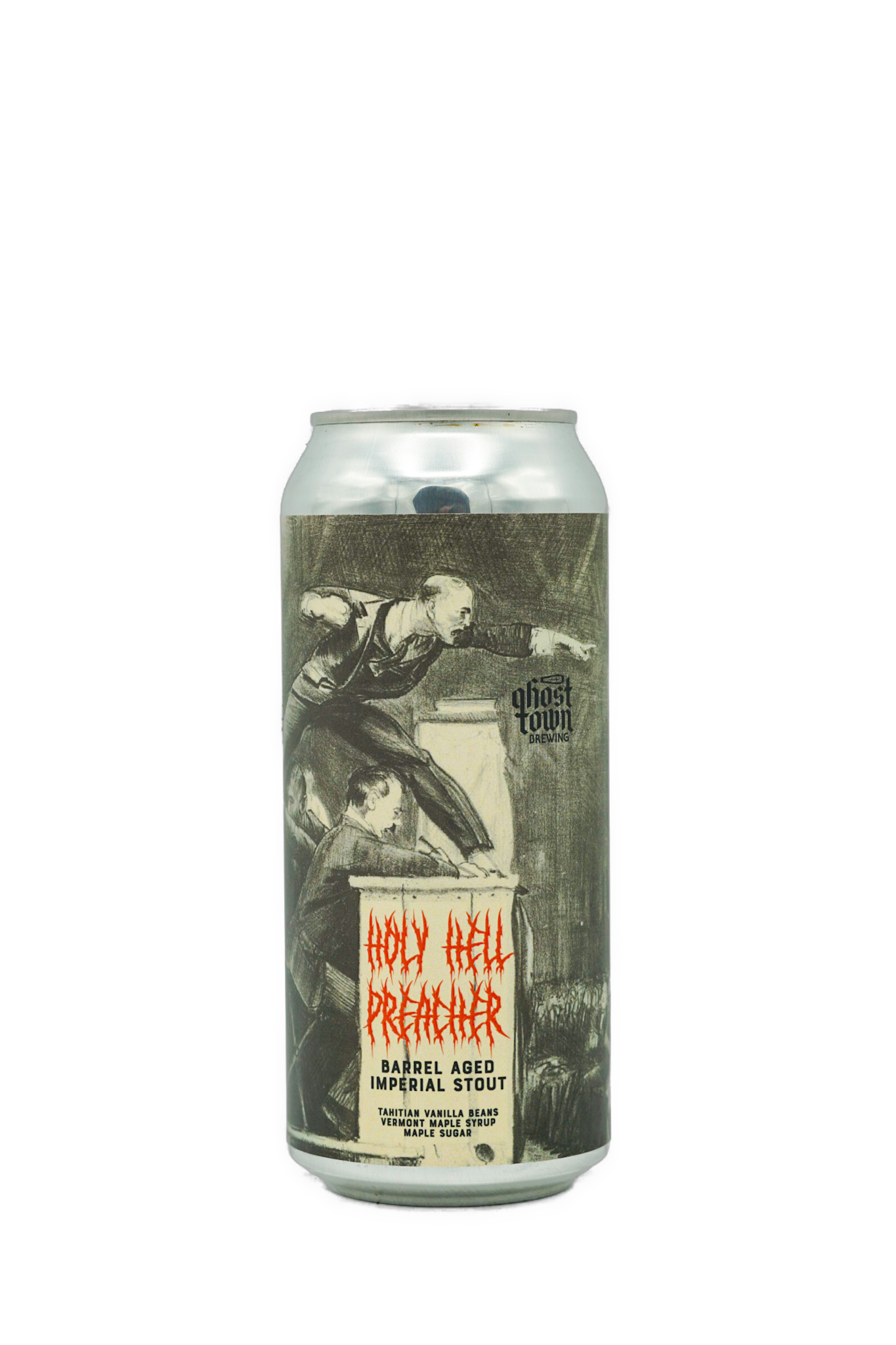 Ghost Town Holy Hell Preacher Barrel Aged Stout Single Deer Park Wine And Spirits 