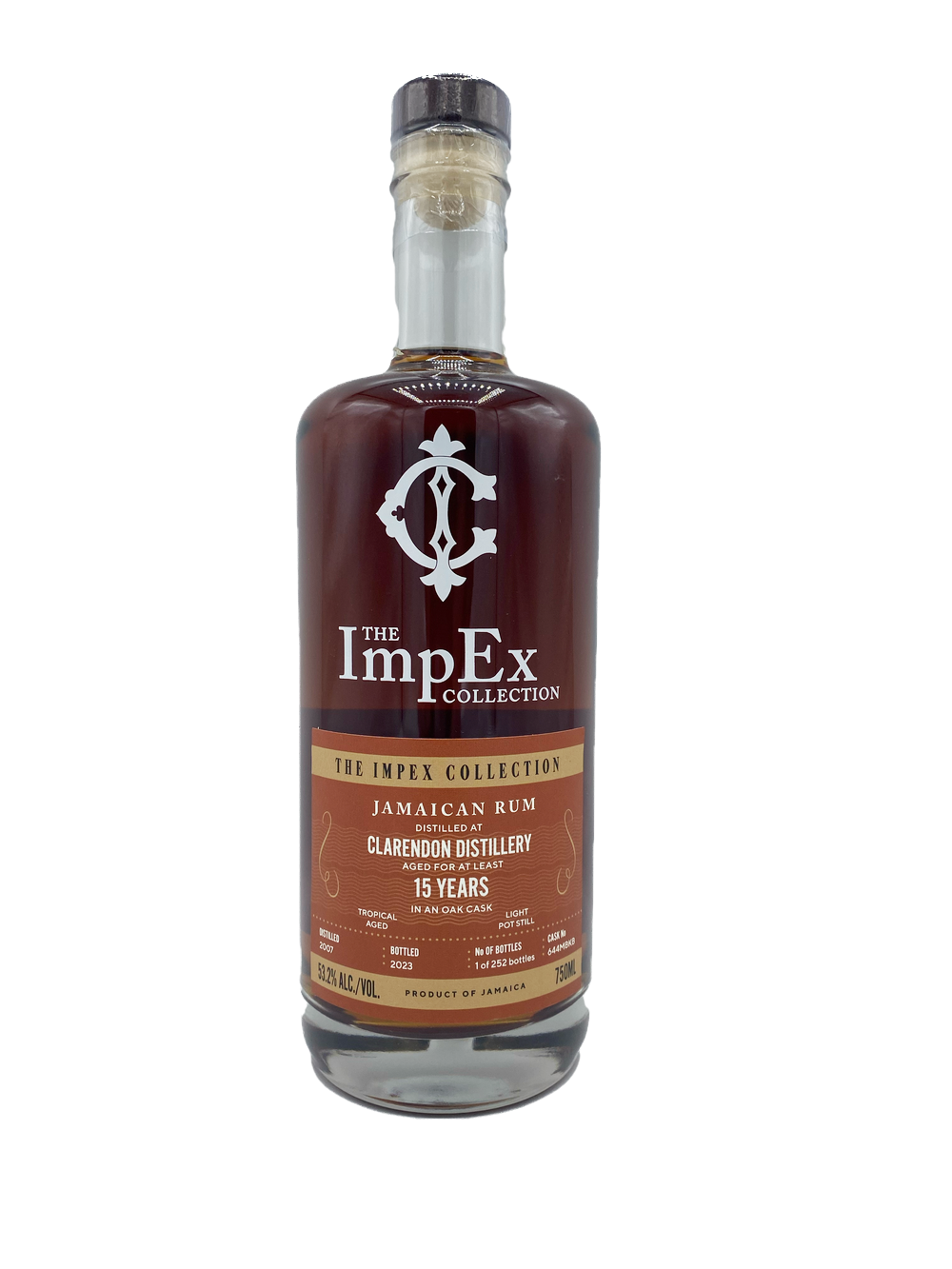 The Impex Collection Clarendon Single Cask 15yr Jamaican Rum 750ml