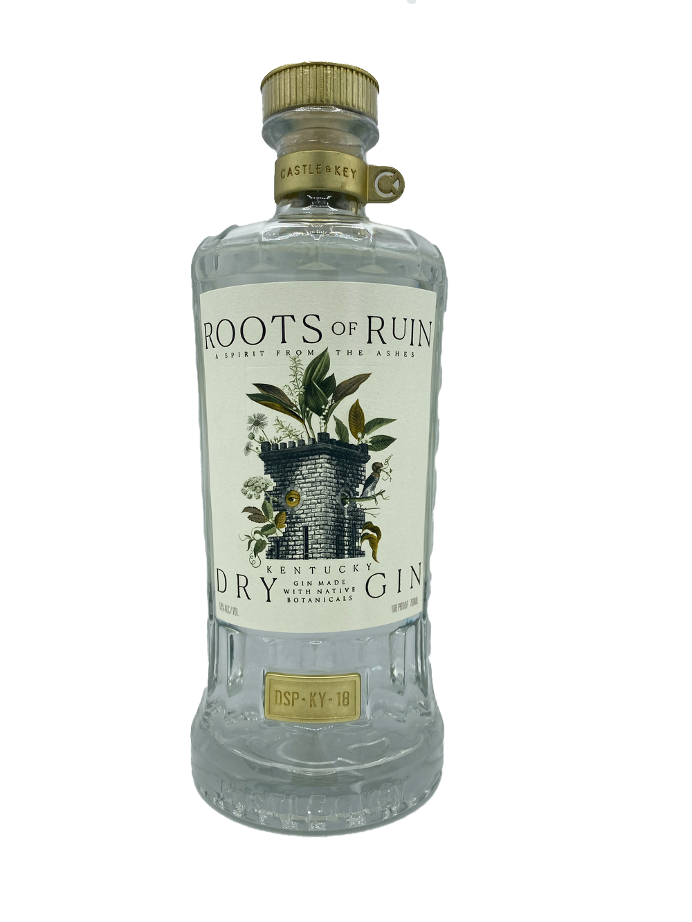Castle & Key Roots Of Ruin Dry Gin 750ml