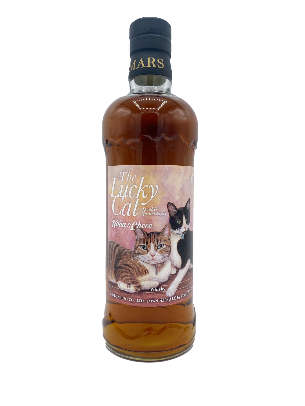 Mars The Lucky Cat 'Hana & Choco' Japanese Whisky 700ml Mars The Lucky Cat 'Hana & Choco' Japanese Whisky 700ml