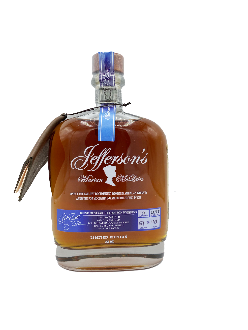 Jefferson's Marian McLain Bourbon 750mL