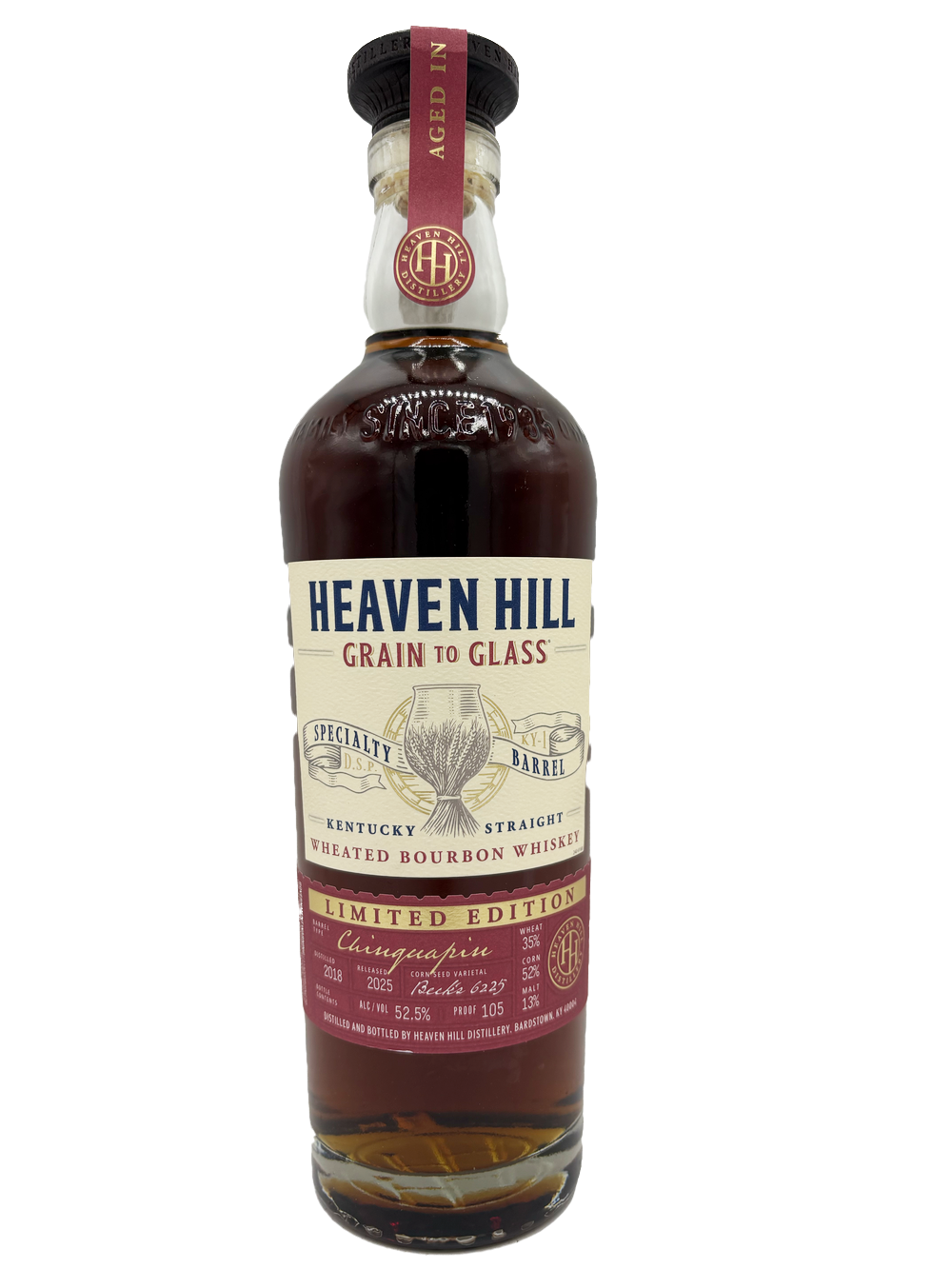 Heaven Hill Grain to Glass Chinquapin Oak Wheat'd Bourbon 700mL