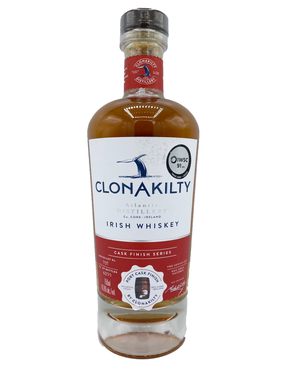 Clonakilty Port Cask Irish Whiskey 750ml