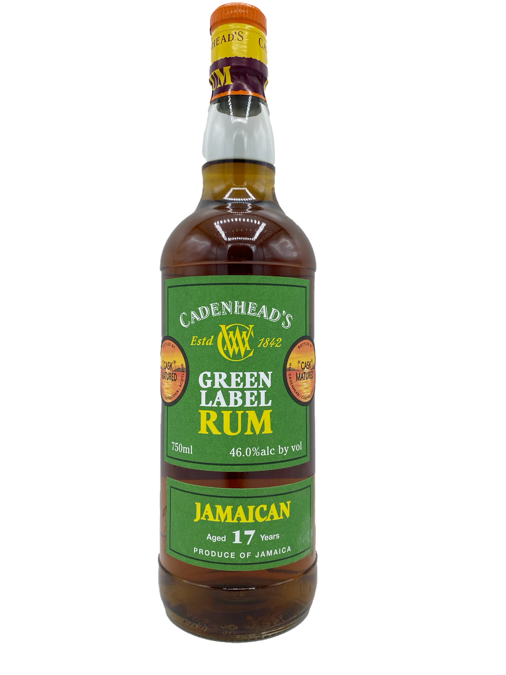 Cadenhead's Green Label 17yr Jamaican Rum 92pf 750ml – Deer Park