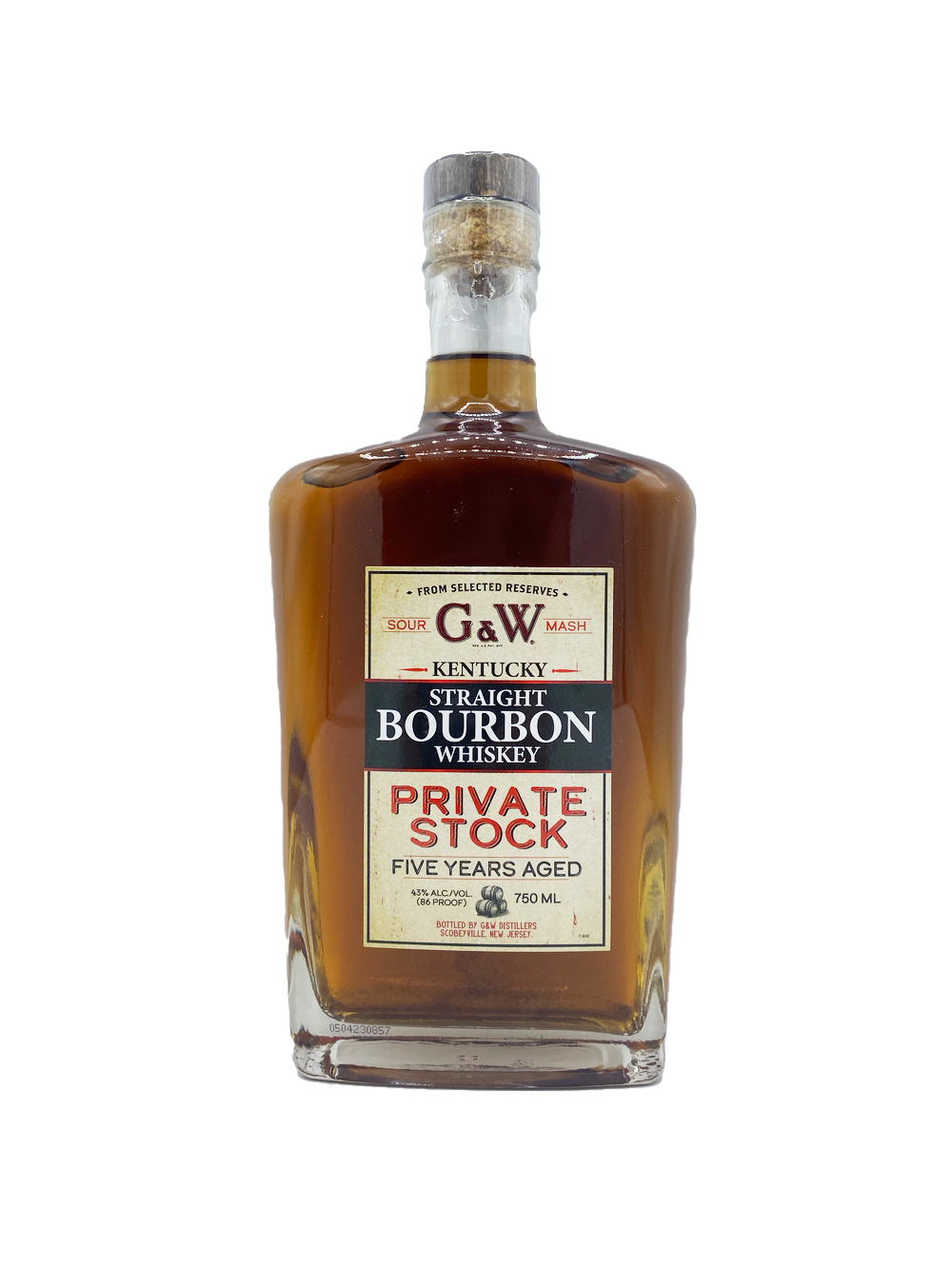 G&W Private Stock 5yr Kentucky Straight Bourbon 750ml