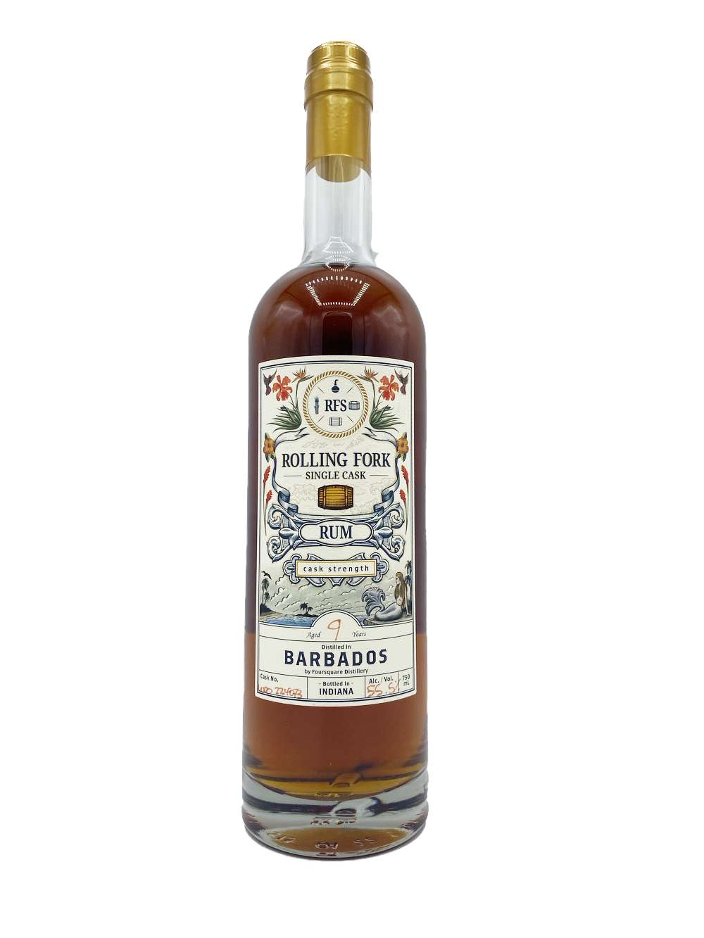 Rolling Fork Single Cask Barbados 9yr Rum 750ml