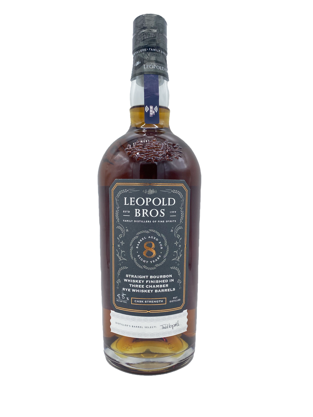 Leopold Bros 8yr Cask Strength Bourbon 750ml