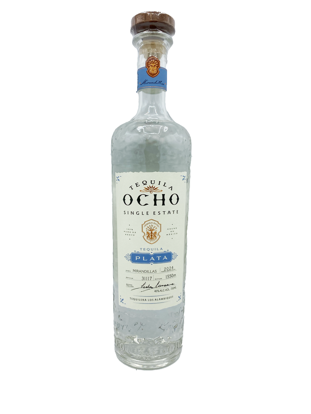 Tequila Ocho Plata 750mL