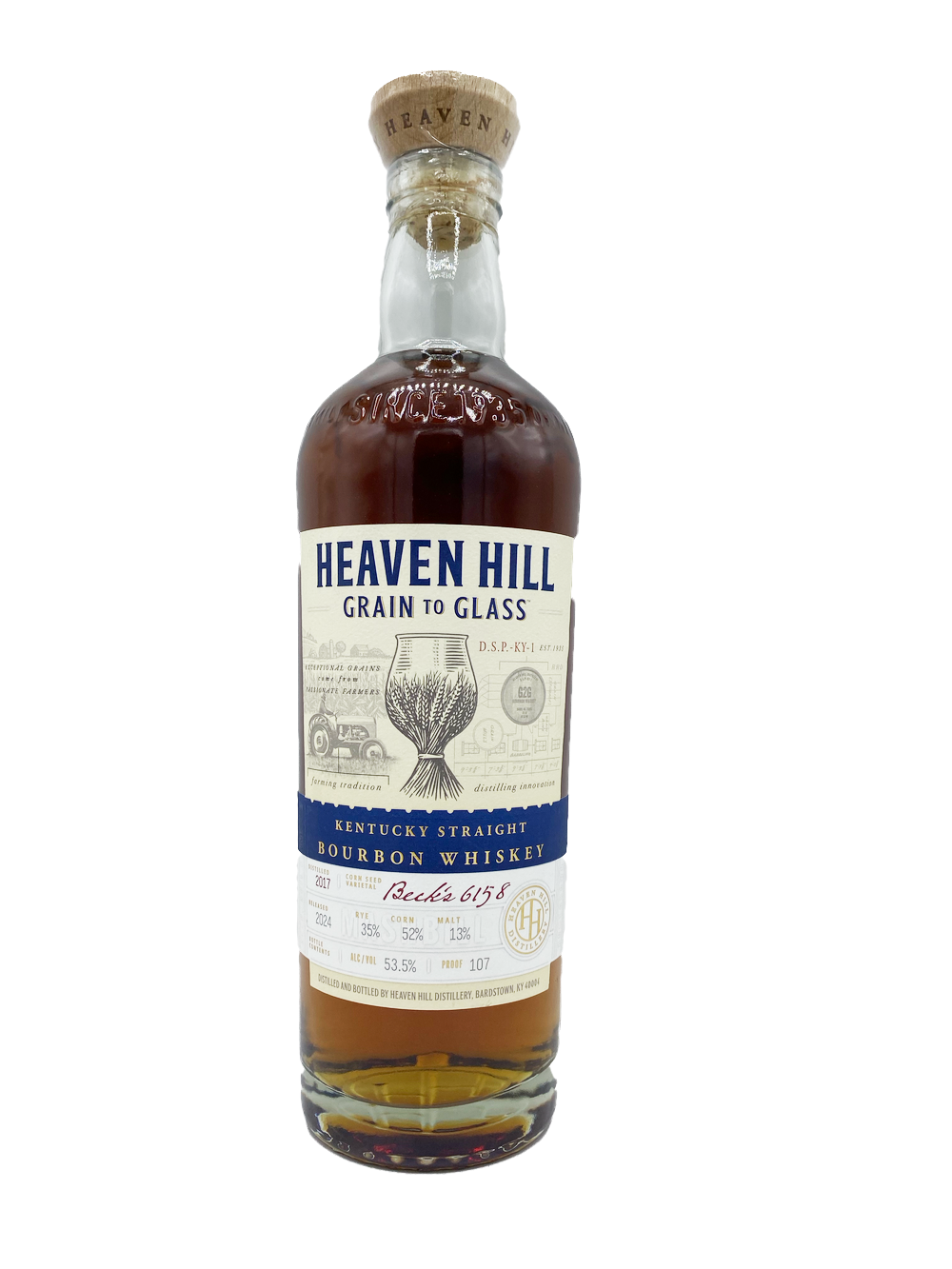 Heaven Hill Grain To Glass 107pf Bourbon 700ml