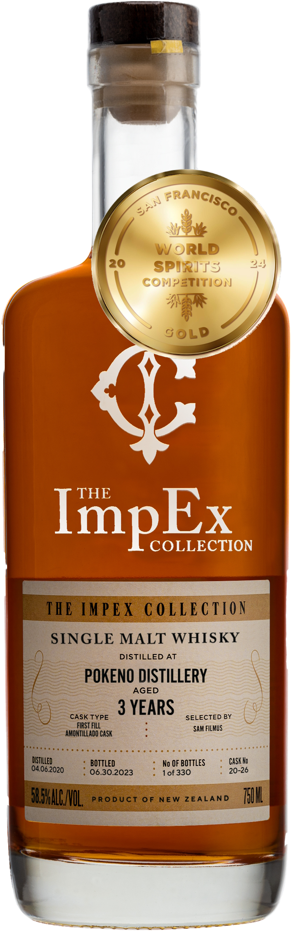 The Impex Collection 2020 3yr Pōkeno Amontillado Cask #20-26