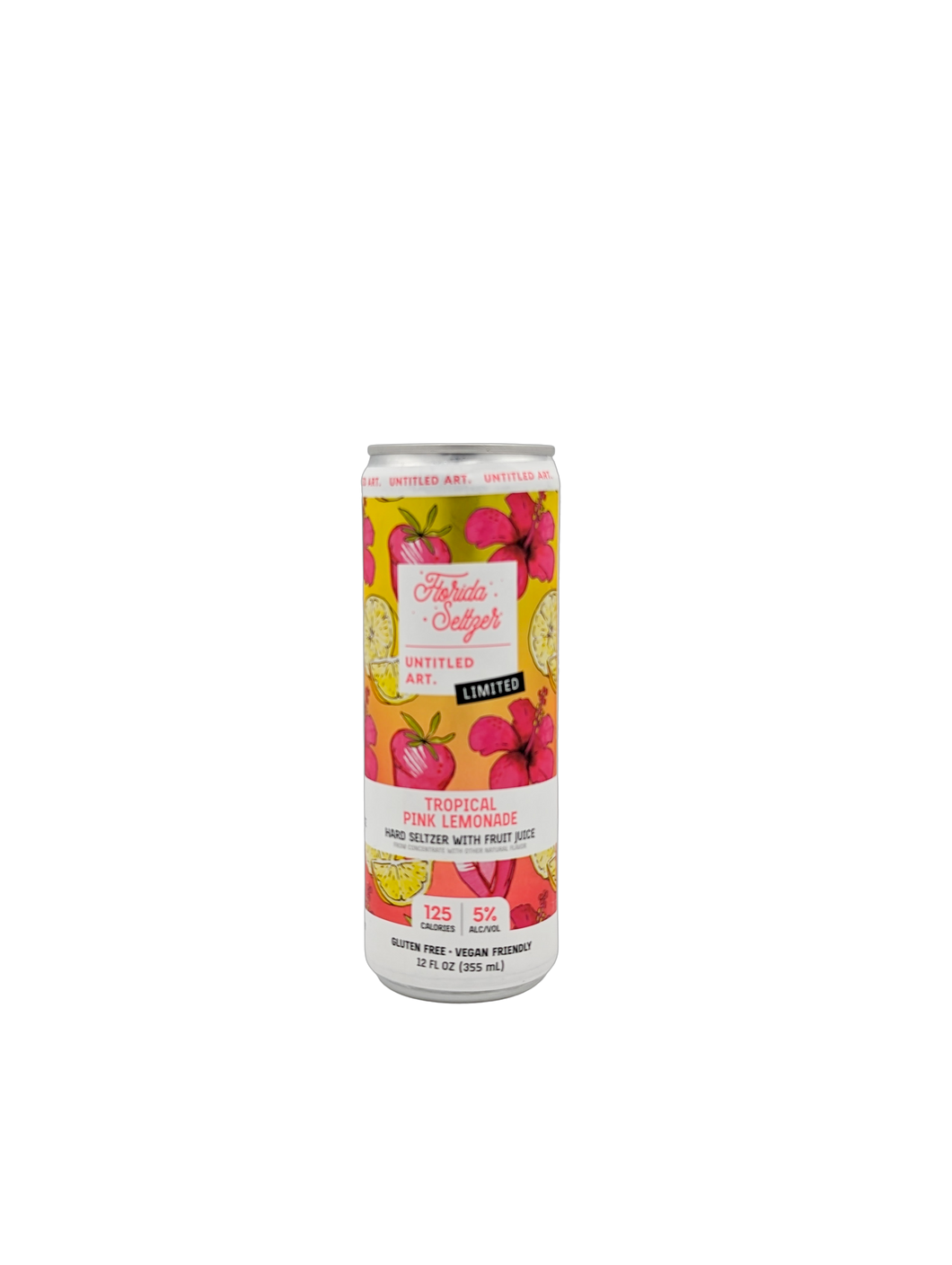 Untitled Art Florida Seltzer Tropical Pink Lemonade SINGLE