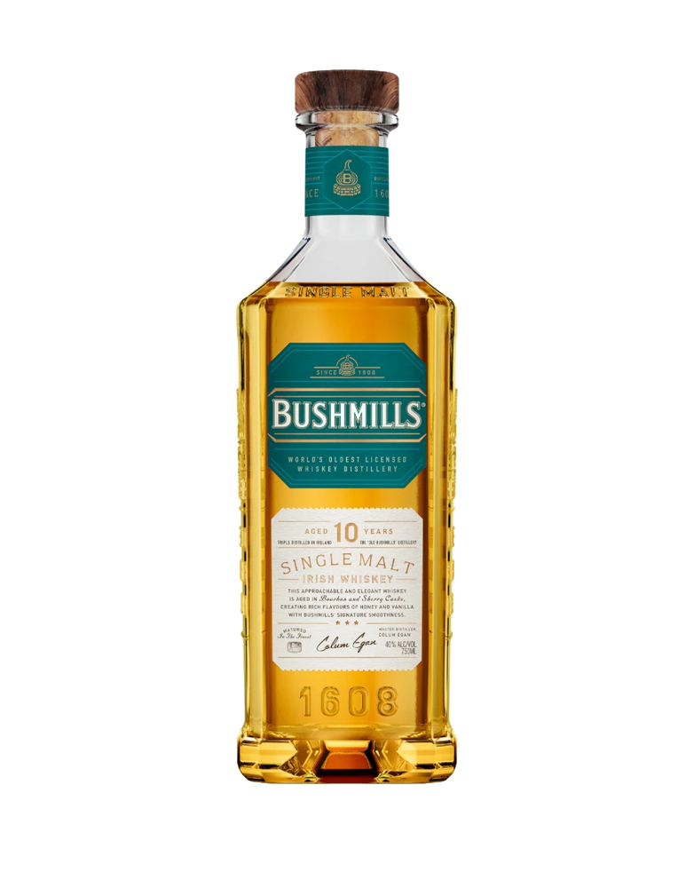 Bushmills 10yr Single Malt Irish Whiskey 750mL