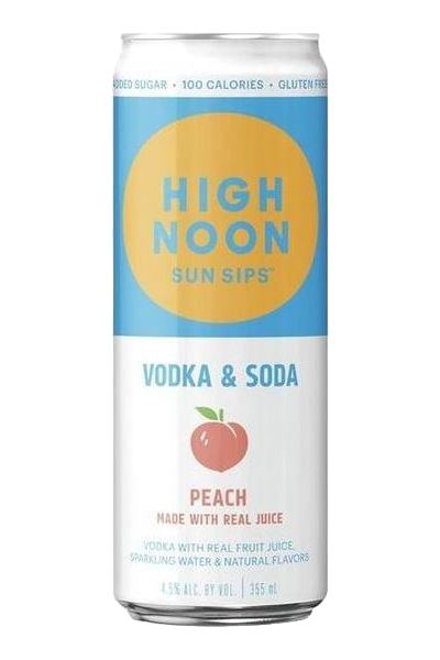 High Noon Peach Seltzer 4pk