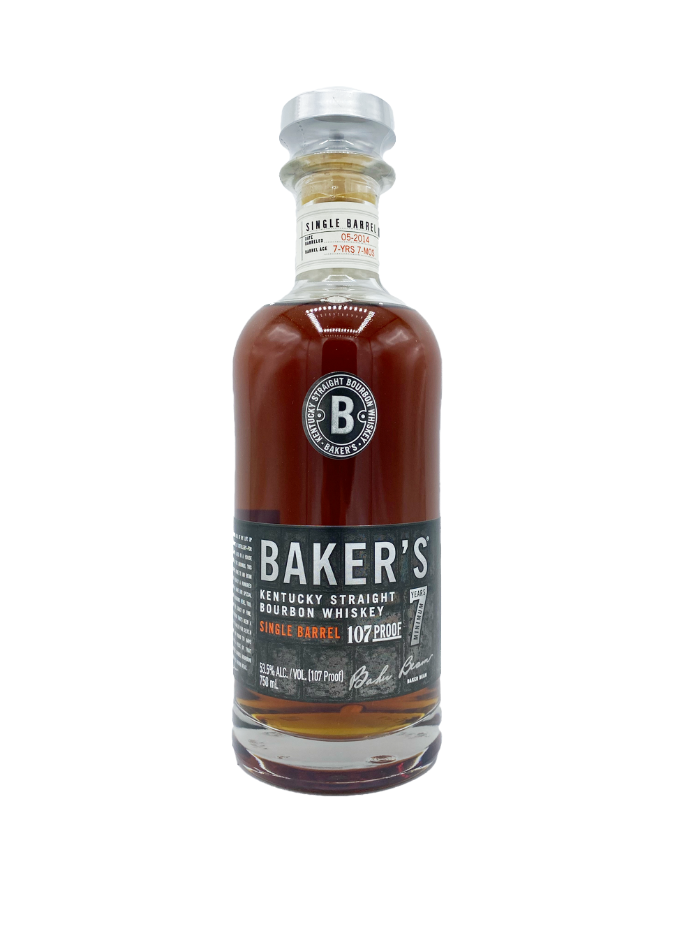 Baker's Single Barrel 7yr Bourbon 750ml