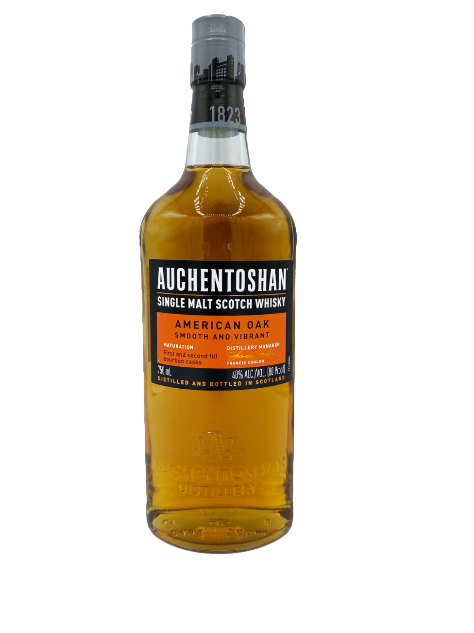Auchentoshan American Oak Single Malt Scotch 750mL