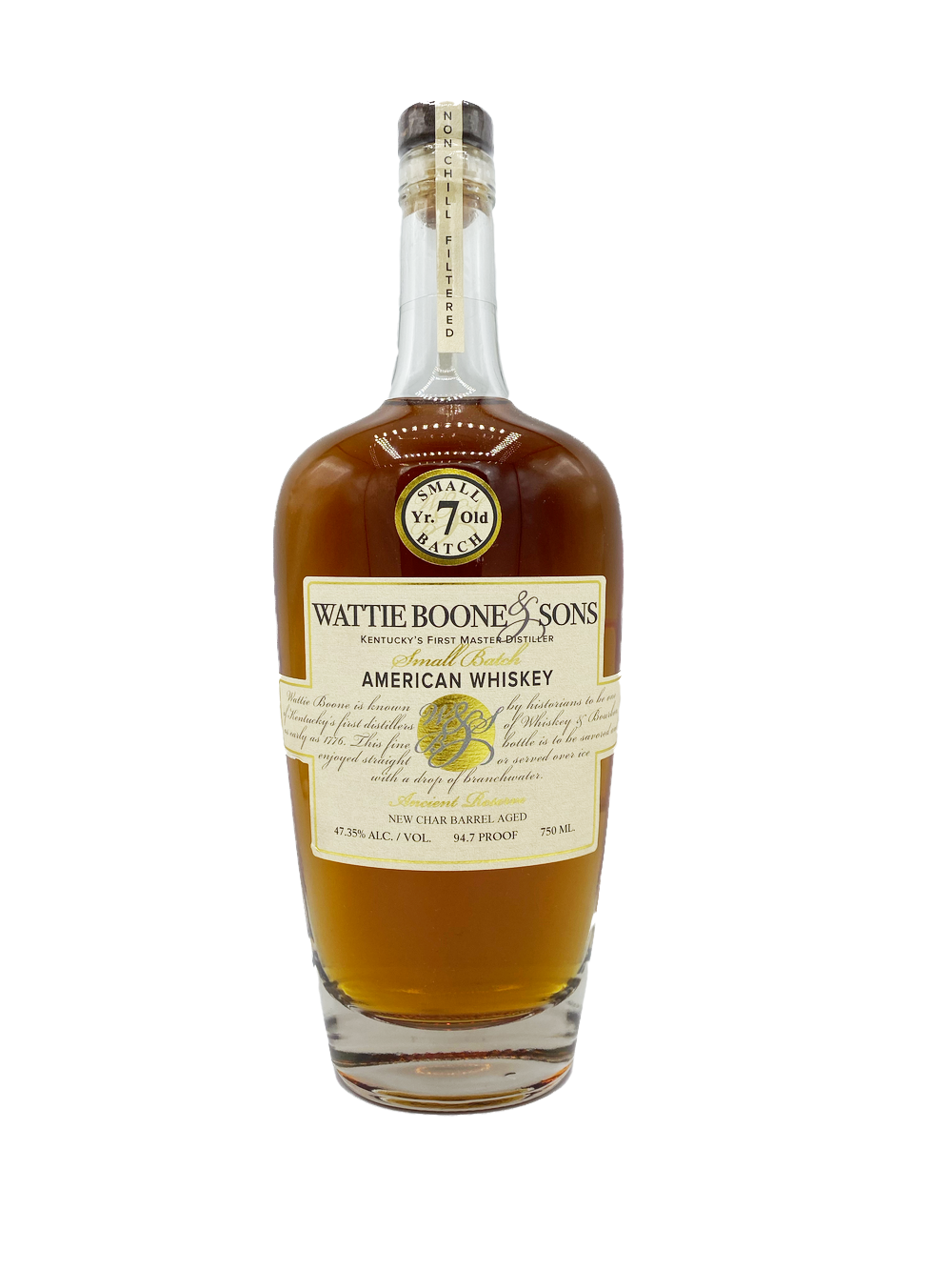 Wattie Boone 7yr Small Batch American Whiskey 750ml