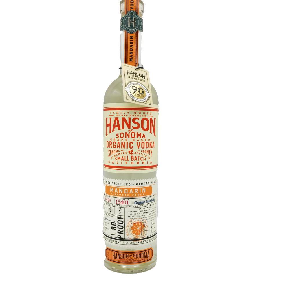 Hanson Organic Mandarin Vodka 750ml