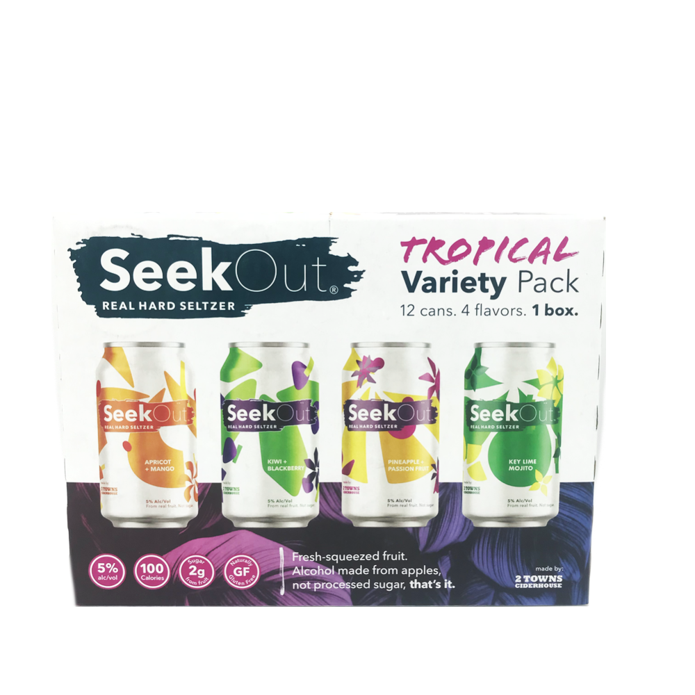 Seek Out Hard Seltzer Tropical Variety 12pk